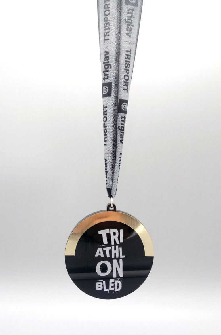 Akrilna unikatna Medalja za triatlon