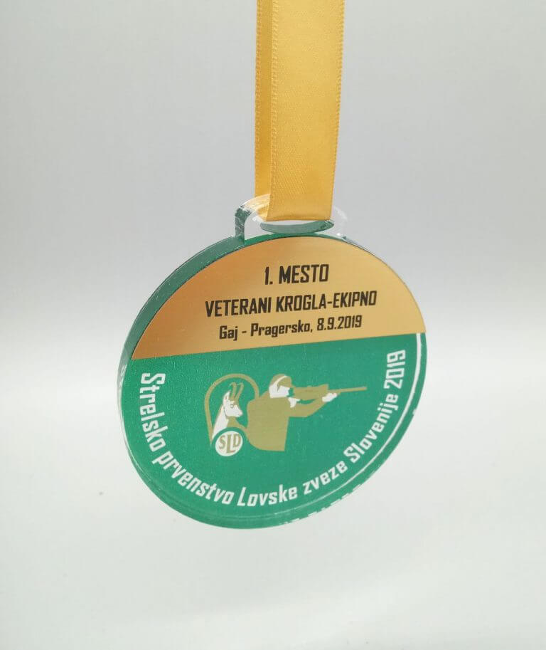 Akrilna unikatna Medalja za Lovsko zvezo